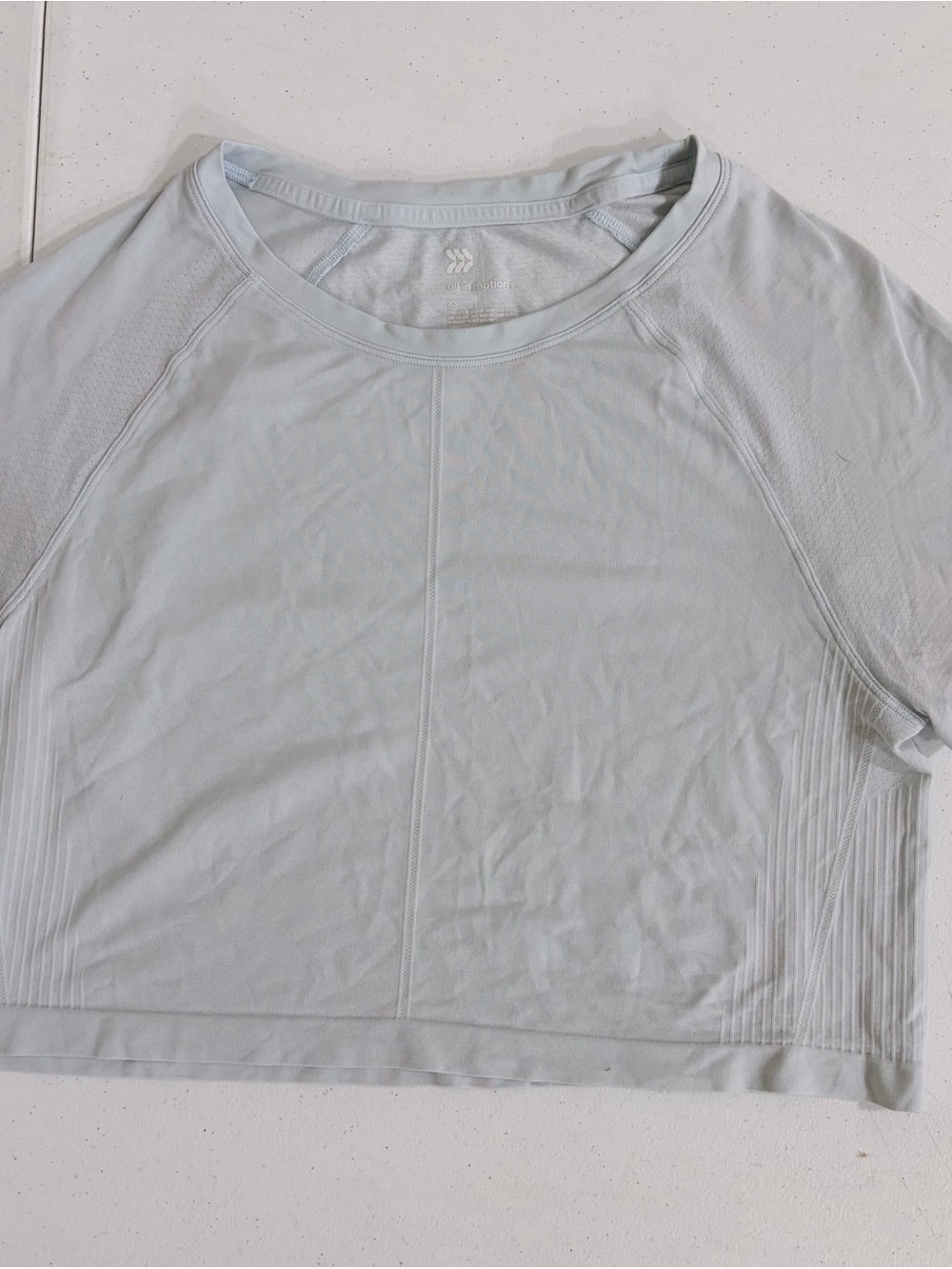 all in motion Light Blue Crop Top Active Top